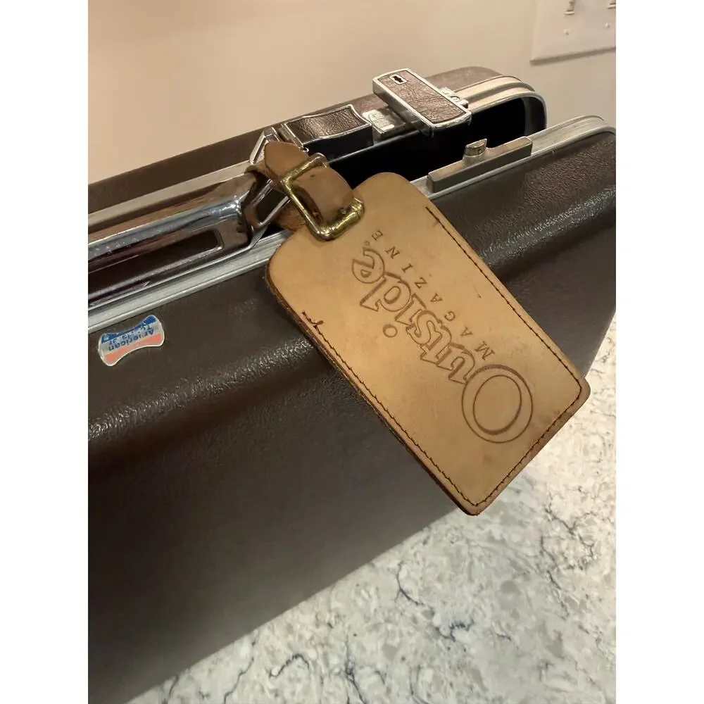 Vintage American Tourister Hard Shell Briefcase Brown